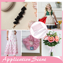 16.6 ярд полиэстеровой кружевной ленты с оборками&nbsp;DIY-ME0001-62A