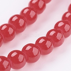 Nachahmung Jade Glasperlen &nbsp;DGLA-S076-4mm-M