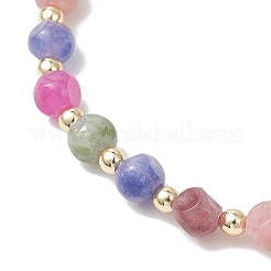 Натуральные разноцветные турмалиновые игральные кости&nbsp;NJEW-JN05912