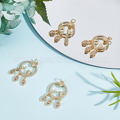 Покрытие стойки латунь микропаве прозрачные подвески из кубического циркония&nbsp;ZIRC-BBC0001-23