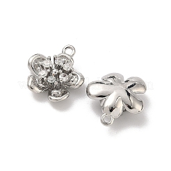 Pendentifs avec zircon cubiques à micro-pavés en laiton&nbsp;KK-L260-03G