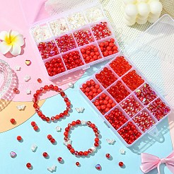 420шт бусины из искусственного жемчуга из АБС-пластика&nbsp;OACR-YW0002-40