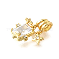 Латунные микро проложить кубического циркония подвески&nbsp;KK-V008-28G