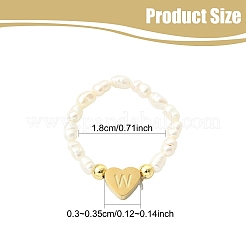 Bagues en perles d'eau douce naturelles et perles en acier inoxydable 304&nbsp;RJEW-FS00001-23