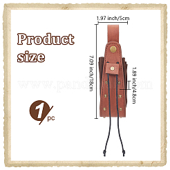 Marsupi medievali in pelle PU con rivetti in lega&nbsp;AJEW-WH0678-30A
