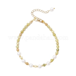 Природного нефрита браслеты BJEW-JB11972-03