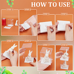 8 шт. ps пластиковые витрины для фигурок&nbsp;ODIS-FG0002-04B