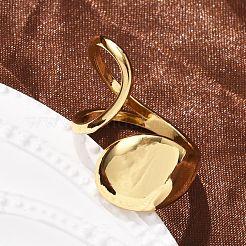 Латунь манжеты кольца&nbsp;LS-RJEW-C120-06G