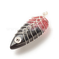 Подвески из натурального бразильского агата&nbsp;PALLOY-JF01524-01