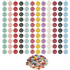 120pcs 12 colores encantos de aleación chapados en oro&nbsp;ENAM-SZ0001-64G