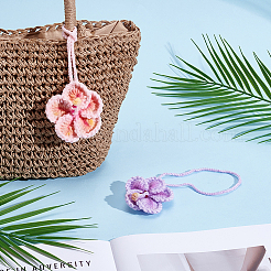 2 шт. подвесные украшения из двухцветного поликоттона&nbsp;HJEW-AR0001-19