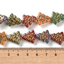 Bemalte Lackierte Glasperlen stränge&nbsp;FIND-H023-07