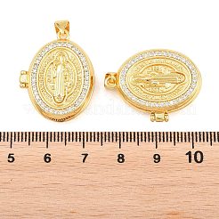 Religiöse Medaillon-Anhänger aus Messing&nbsp;KK-D232-19G-01