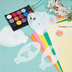 Pochoirs de maquillage en plastique&nbsp;DIY-WH0304-582B
