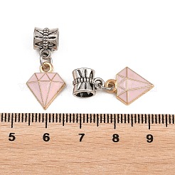 Legierung Emaille europäische baumeln Charms&nbsp;PALLOY-YW010-02