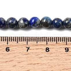 Нитки бусины из натурального ляписа-лазури&nbsp;G-G344-A09-6mm