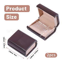 Пластиковые коробки для упаковки ювелирных запонок&nbsp;CON-WH0001-66