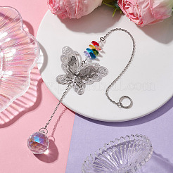 Латунные полые подвесные украшения&nbsp;HJEW-JM01929-01