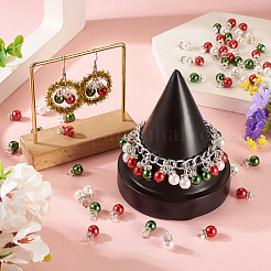 72 шт. 3-х цветные стеклянные бусины-жемчужины с перламутровым покрытием&nbsp;PALLOY-TA00302