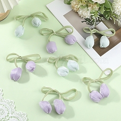 12 шт. 2-х цветная ткань с двумя головками тюльпана&nbsp;FIND-CY0001-39