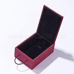 Scatole per collane con ciondolo in tela e velluto&nbsp;OBOX-D004-01