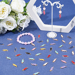 60шт 10 цвета сплава эмалевые подвески&nbsp;ENAM-SC0006-77