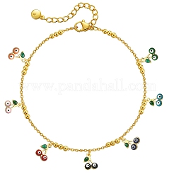 Подвески из латуни с эмалью&nbsp;KK-CJ0001-87