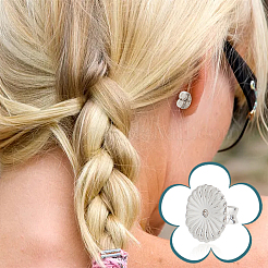 6 пара 2 цветов 925 серебряные фрикционные гайки для ушей&nbsp;FIND-PH0018-22