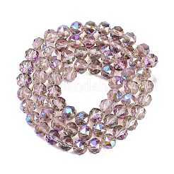 Прозрачные стеклянные бусины гальваническим пряди&nbsp;EGLA-N002-34C-C28