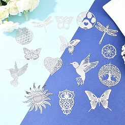 15 шт. 15 стиля 201 звенья соединительные подвески из нержавеющей стали&nbsp;STAS-YW0011-13