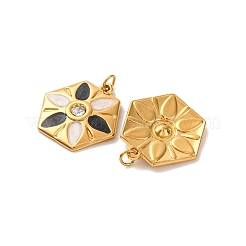 Подвески из нержавеющей стали 304 со стразами&nbsp;STAS-U061-14G-01