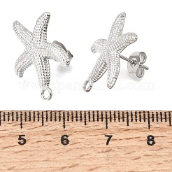 Ohrstecker-Beschläge aus Edelstahl 304&nbsp;STAS-D391-03B-P