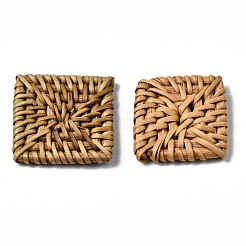 Perle di canna fatte a mano / perle intrecciate di rattan&nbsp;WOVE-S119-19