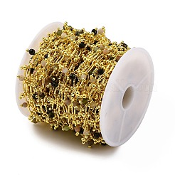 Catene di perline di tormalina naturale sfaccettate fatte a mano&nbsp;CHC-L050-01G-09