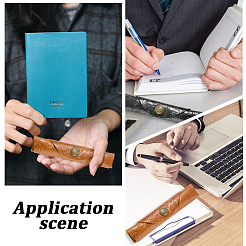 2 шт. 2-цветный пенал из коровьей кожи&nbsp;AJEW-GF0011-77