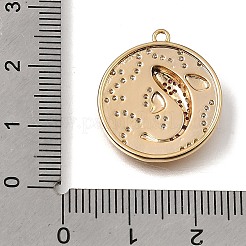 Colgantes de circonita cúbica púrpura micro pavé de latón&nbsp;CU-CBA7960-04G