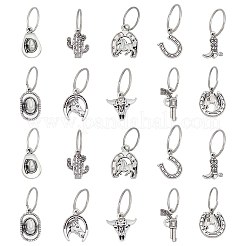 80 шт. подвески из сплава в тибетском стиле с ковбойской тематикой на западе&nbsp;FIND-PH0020-71