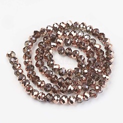 Гальванизируйте прозрачное стекло бисер нитей&nbsp;EGLA-A034-T2mm-N14