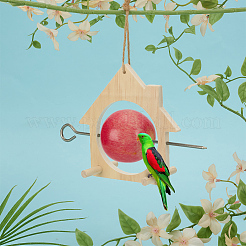 Mangeoire à oiseaux en bois&nbsp;AJEW-FG0004-81C