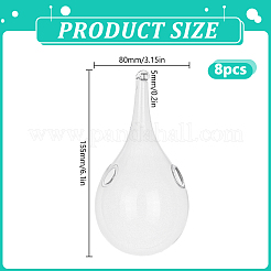 Hängende Hydrokulturvasen aus Glas&nbsp;AJEW-WH0752-086A