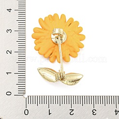 Броши со стразами из сплава с распылительной печатью&nbsp;JEWB-P023-04G