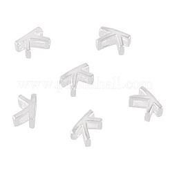 6 pz. 925 perline cave iniziali in argento sterling&nbsp;STER-TA0001-53K