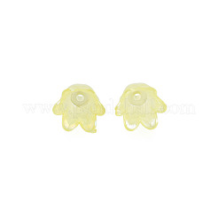 Cappucci di perline in acrilico imitazione gelatina a 6 petalo&nbsp;JACR-T002-02K