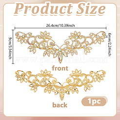 Kristall Strass Stoff Flecken&nbsp;DIY-WH0683-62G