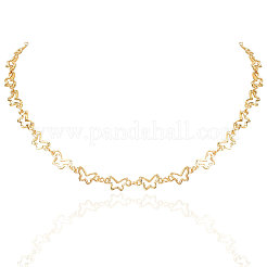 Простые и ретро-стили ожерелья из сплава в виде цепочек-бабочек для женщин&nbsp;FS-WG0AD9D-01