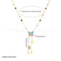 Женское ожерелье с подвеской в виде цветка-бабочки&nbsp;FS-WGAFF89-01