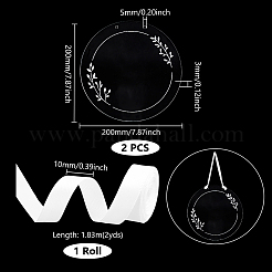 2 шт. акриловые прозрачные большие подвески&nbsp;TACR-GA0001-14E