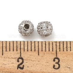 Стойки обшивки латунь микро проложить кубического циркония бусы&nbsp;KK-F878-01P