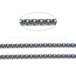 Placcatura ionica (ip) catene di grano in acciaio inossidabile 304&nbsp;CHS-L014-22M