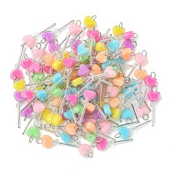 100 Stück Anhänger aus Acryl und Glas.&nbsp;PALLOY-CJ00180